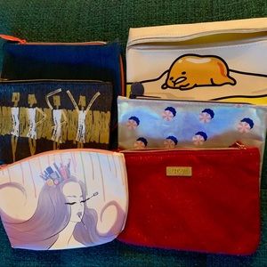 Bundle of 5 Ipsy Makeup Bags! (Lazy egg not incl)